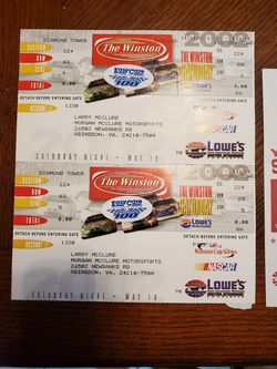 REDUCED, WAS $20.00 NOW $12.00 OLD RACE TICKETS TO BRISTOL 2002 Thumbnail