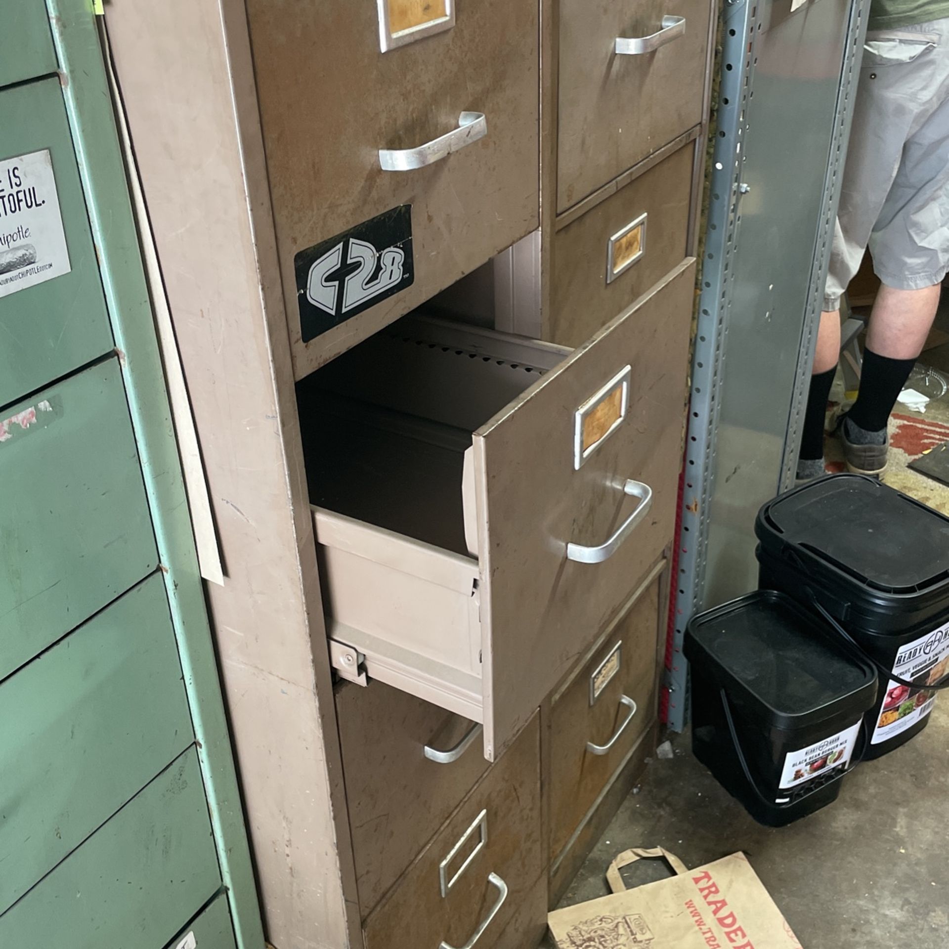 2 Metal 4 Drawer File Cabinets 10.00 Each