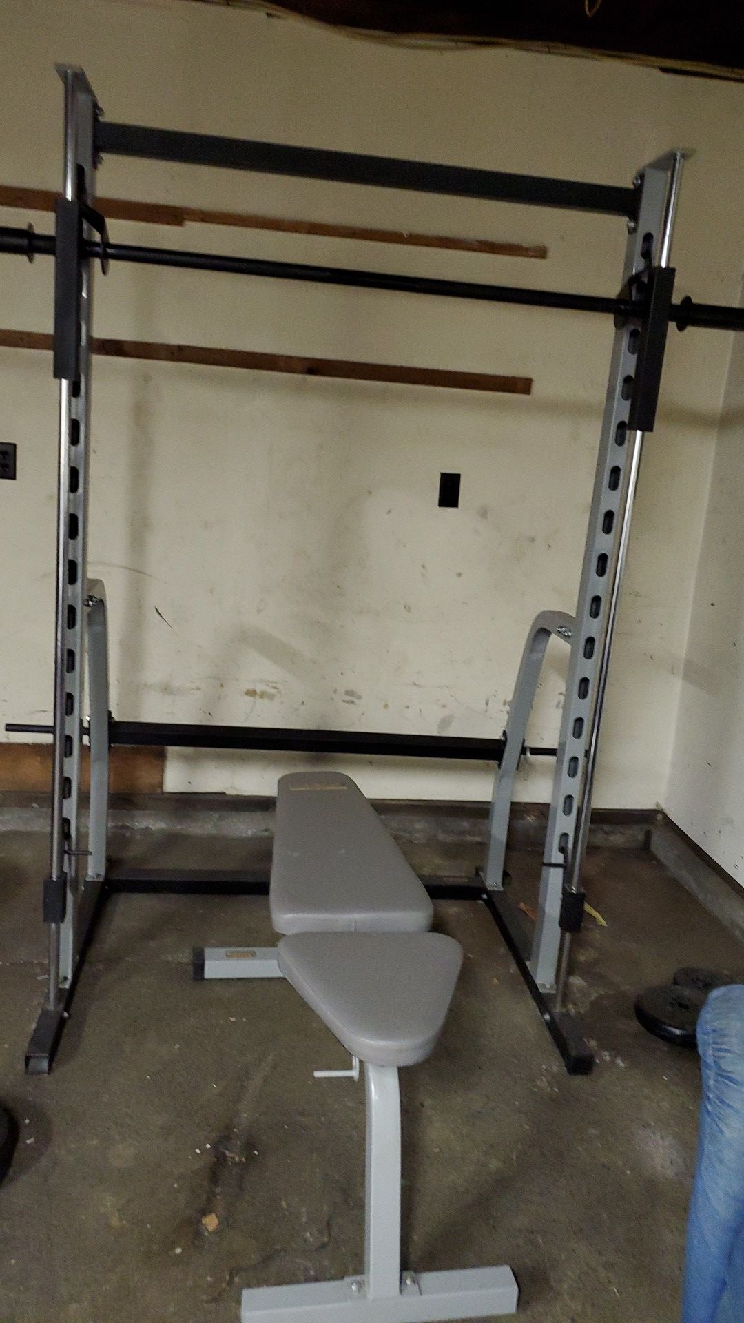 Black & gray metal frame Home gym