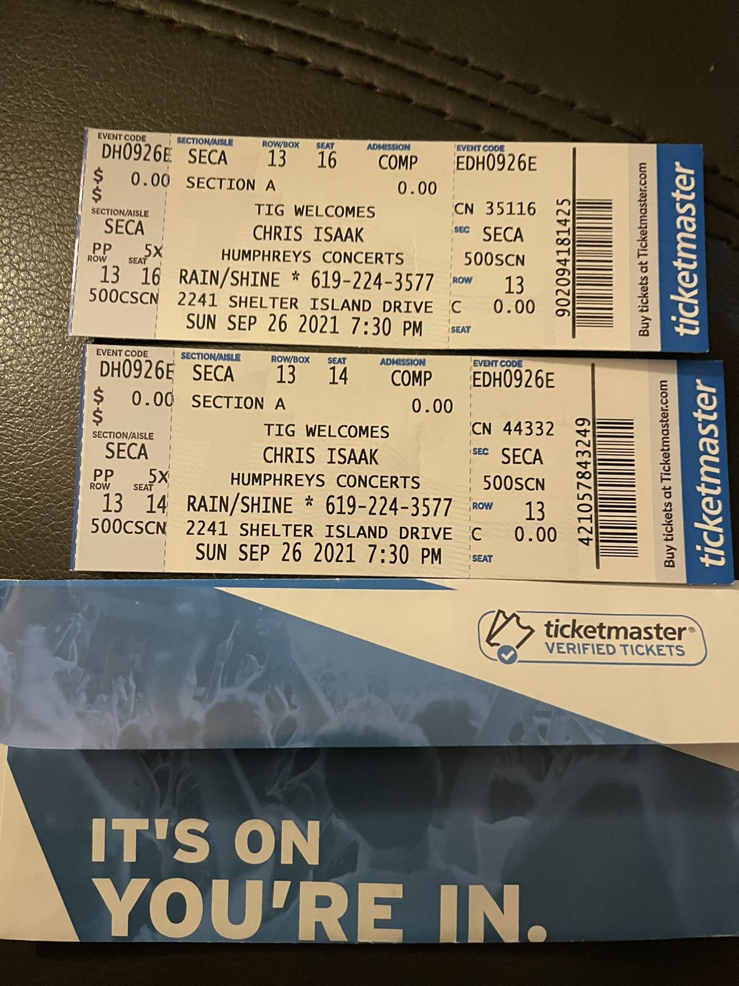 Chris Isaak Tickets