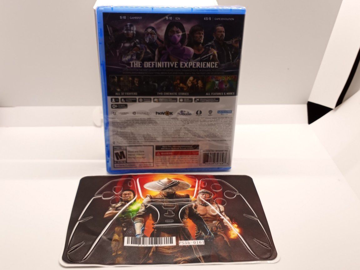 Mortal Kombat 11 Ultimate For PS5 with Mortal Kombat PlayStation 5 Controller Skin Cover - Brand New Sealed 