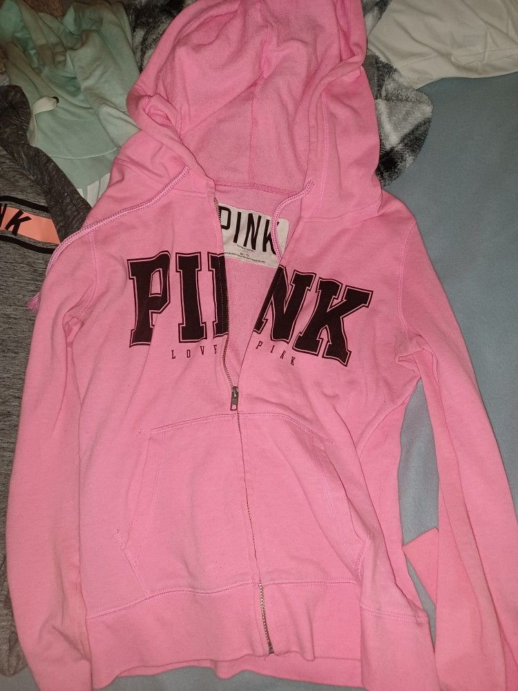 V S Pink Hoodies
