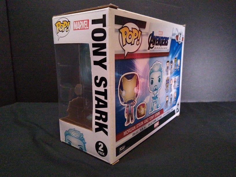 Funko Pop Morgan Stark And Tony Stark Glow In The Dark Exclusive