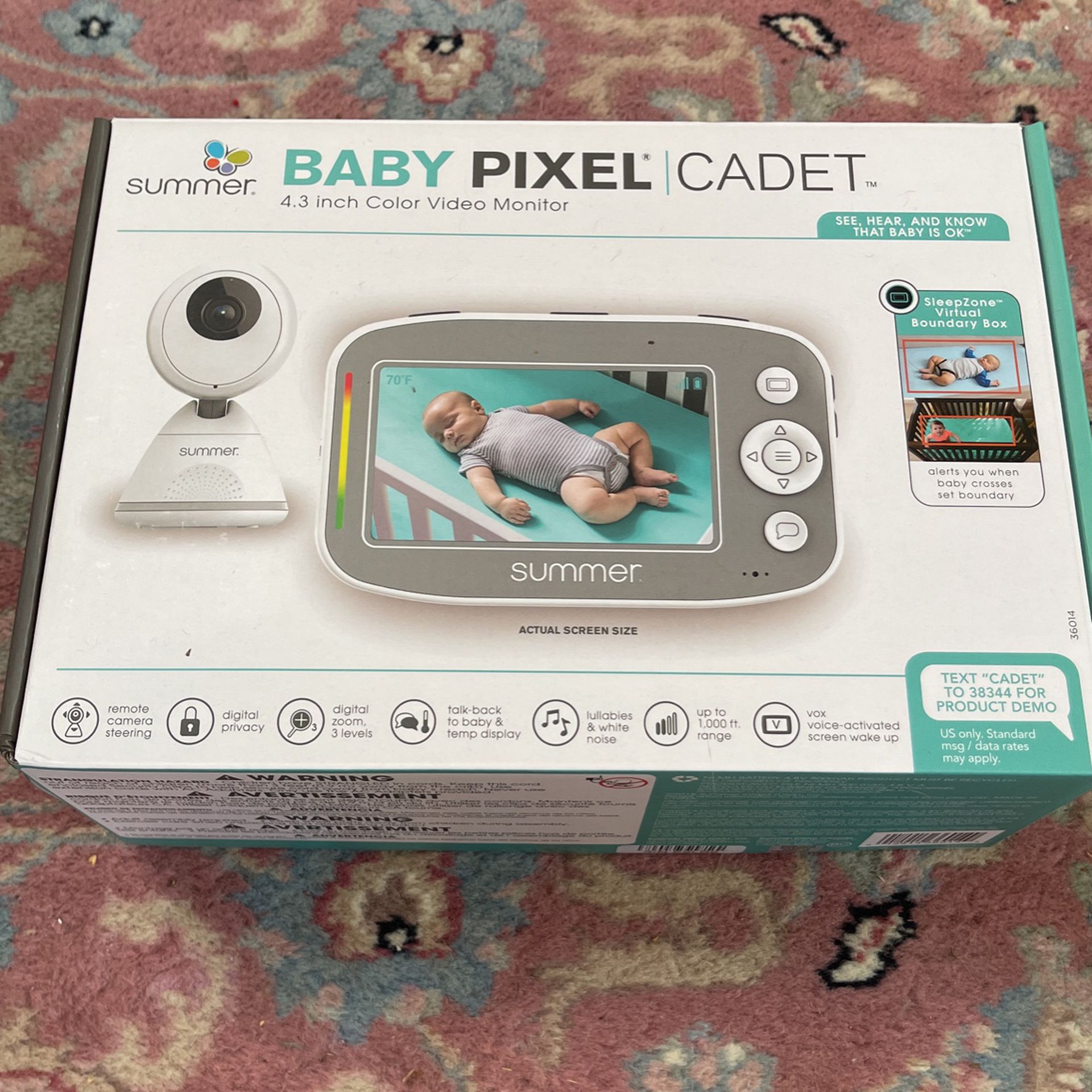 Summer Baby Pixel Cadet Baby Monitor Line New 