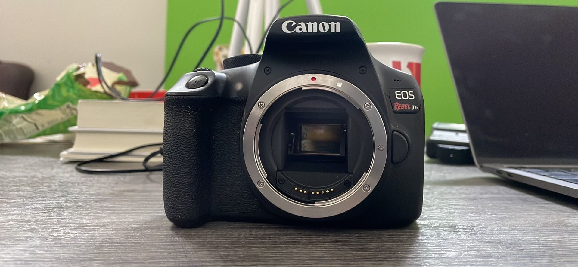 Canon T6 With 55mm Lense, 3 Batteries, Dual Charger