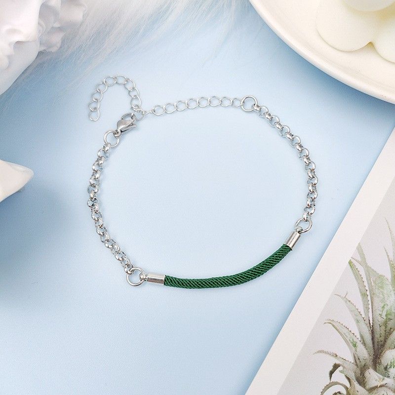 "Simple Stainless Steel Rope Couple Bracelet Set for Women, SHLG1035
