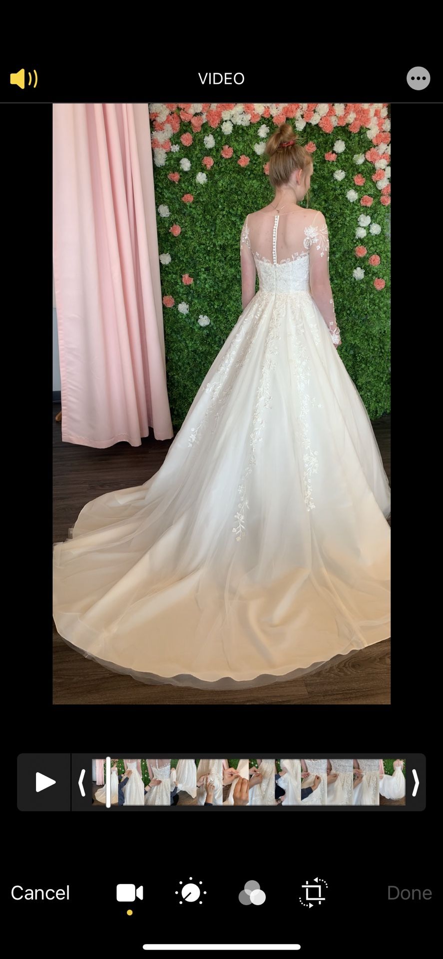Wedding Dress, Ivory- Small
