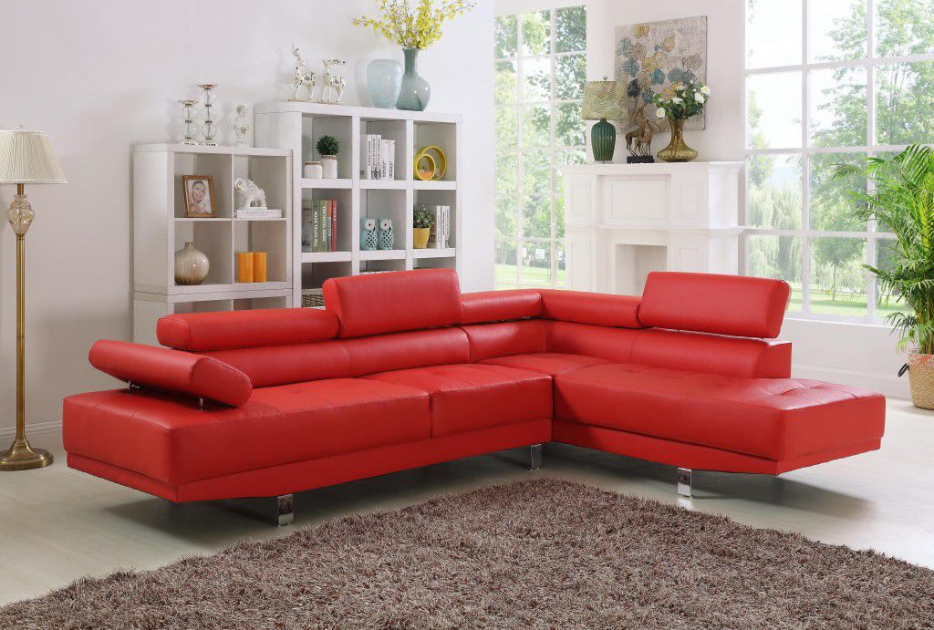 Do not delay your needs!!! Antares Red Sectional.   Next Day Delivery 🚛
