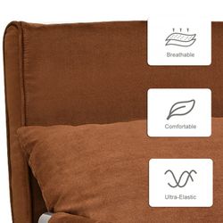 NEW Convertible Sleeper Bed Sofa with Pillow Home Use Thumbnail