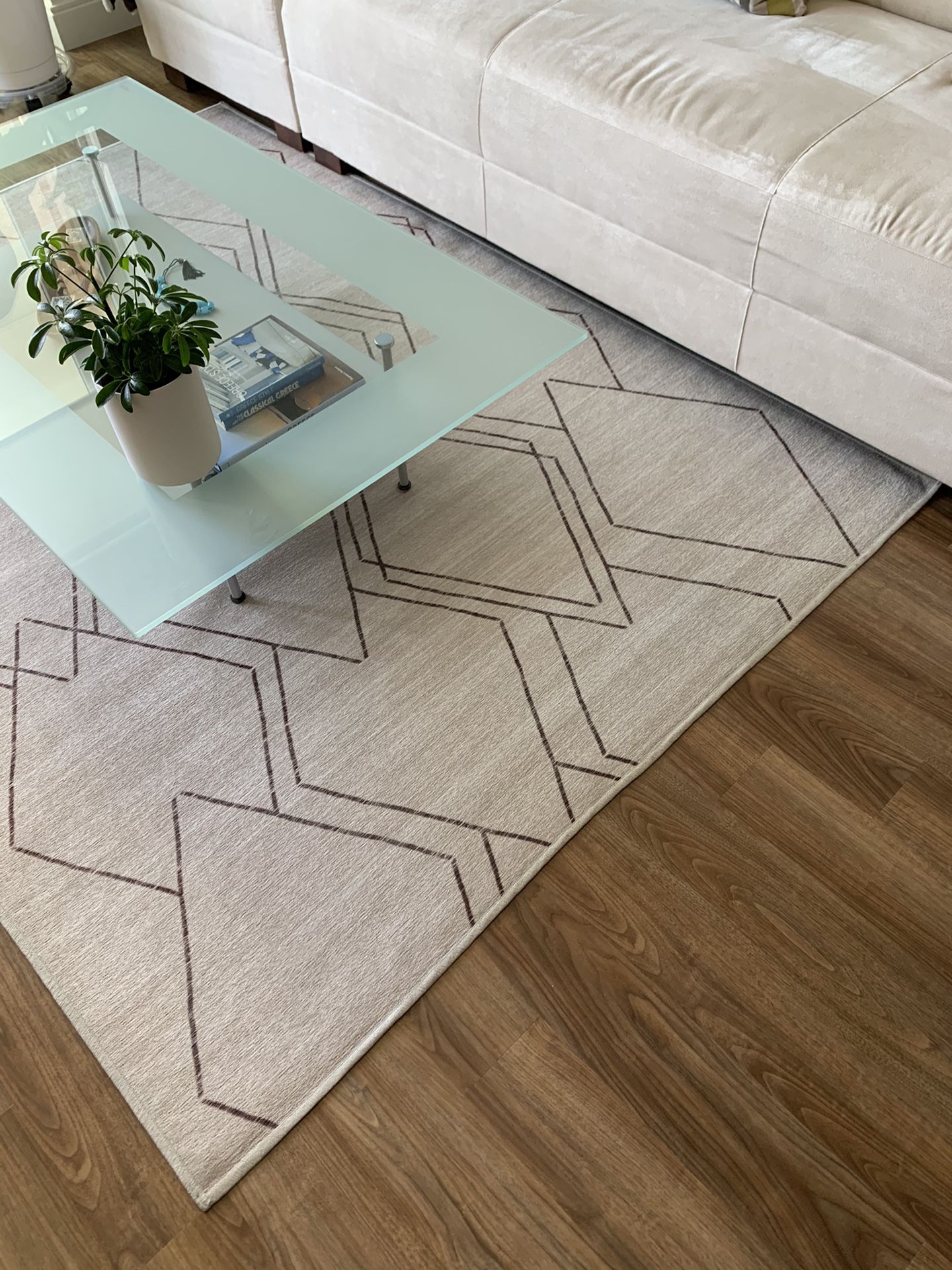 Ligne Roset Cailleres Glass Coffee Table