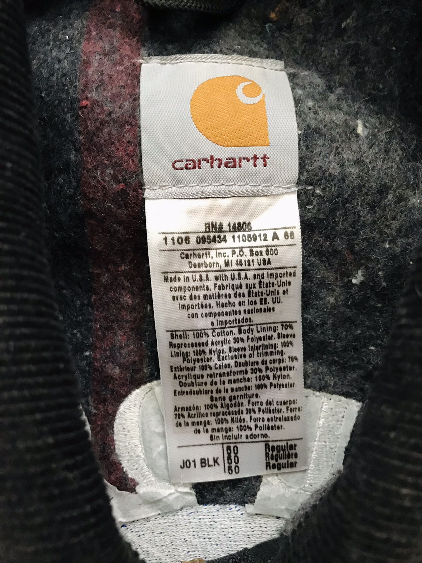 Carhartt Detroit Blanket Lined Jacket 50 XL XXL