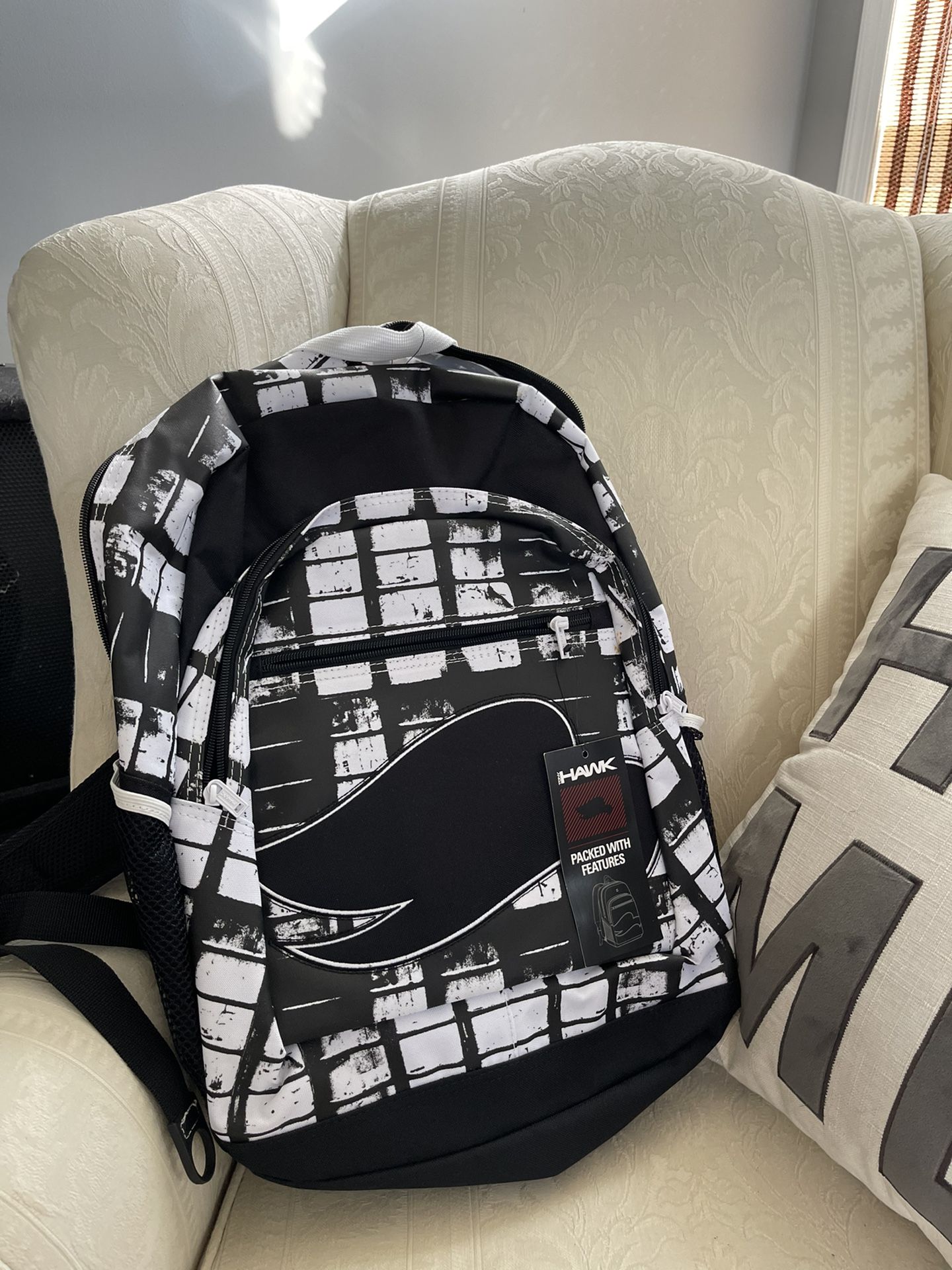 Black And White Tony Hawk Backpack