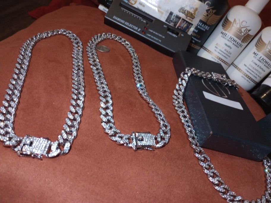 🔥⭐🏆🔥one 18" chain🥶Unisex🥶Real Lab Diamond💎Read on tester☑️ Video proof🎥" Look like money without overspending"👀They sparkle identical to Natur