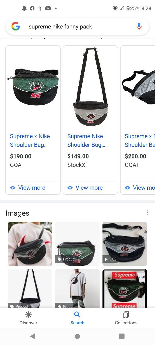 Nike X Supreme Shoulder/Fannypack Collaboration Bag
