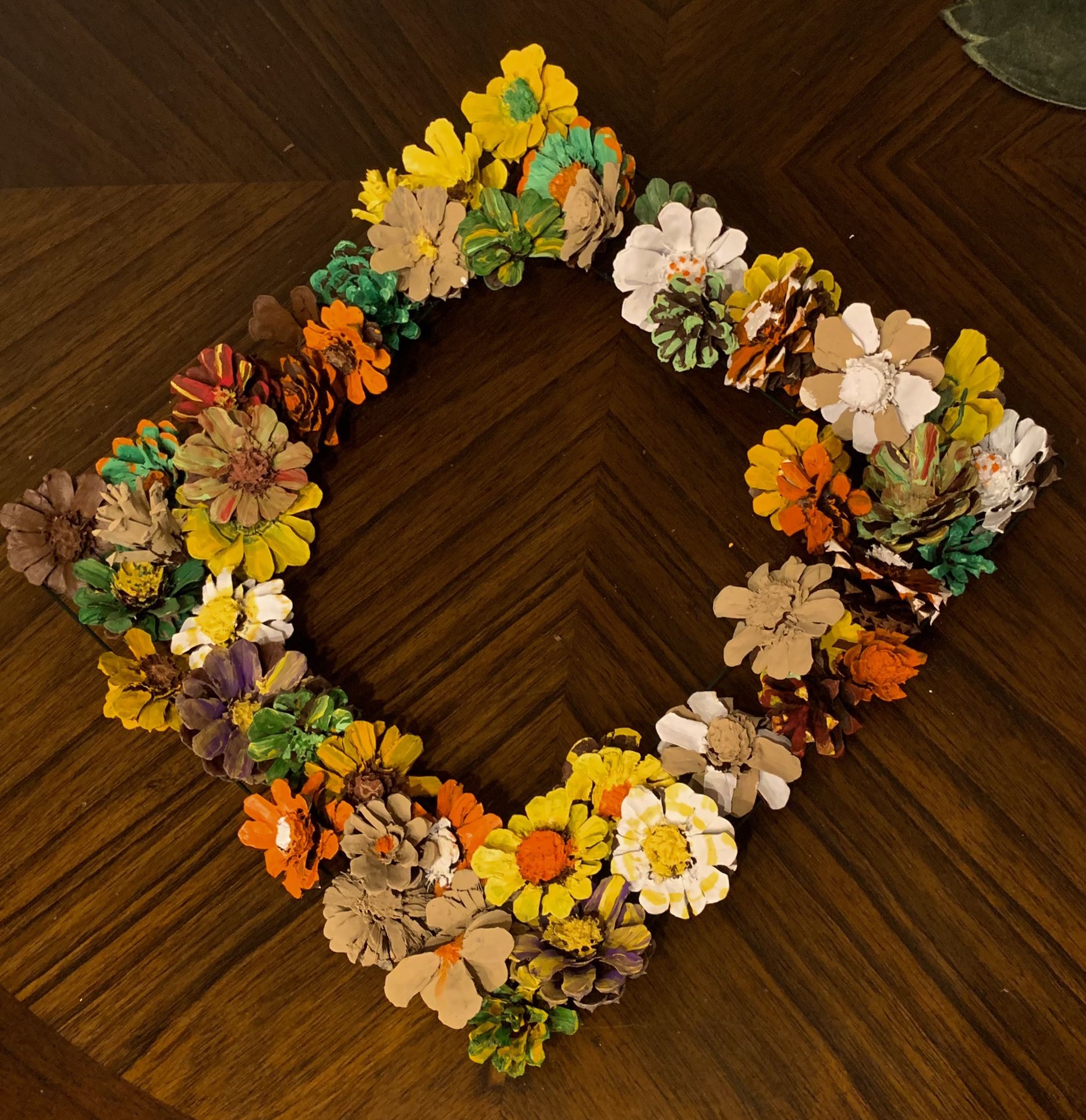 Wreath Handmade Ga Pinecone