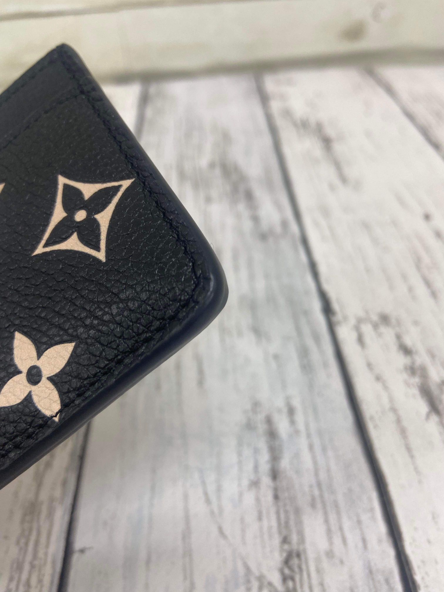 LV BiColor Monogram Empreinte Leather Card Holder