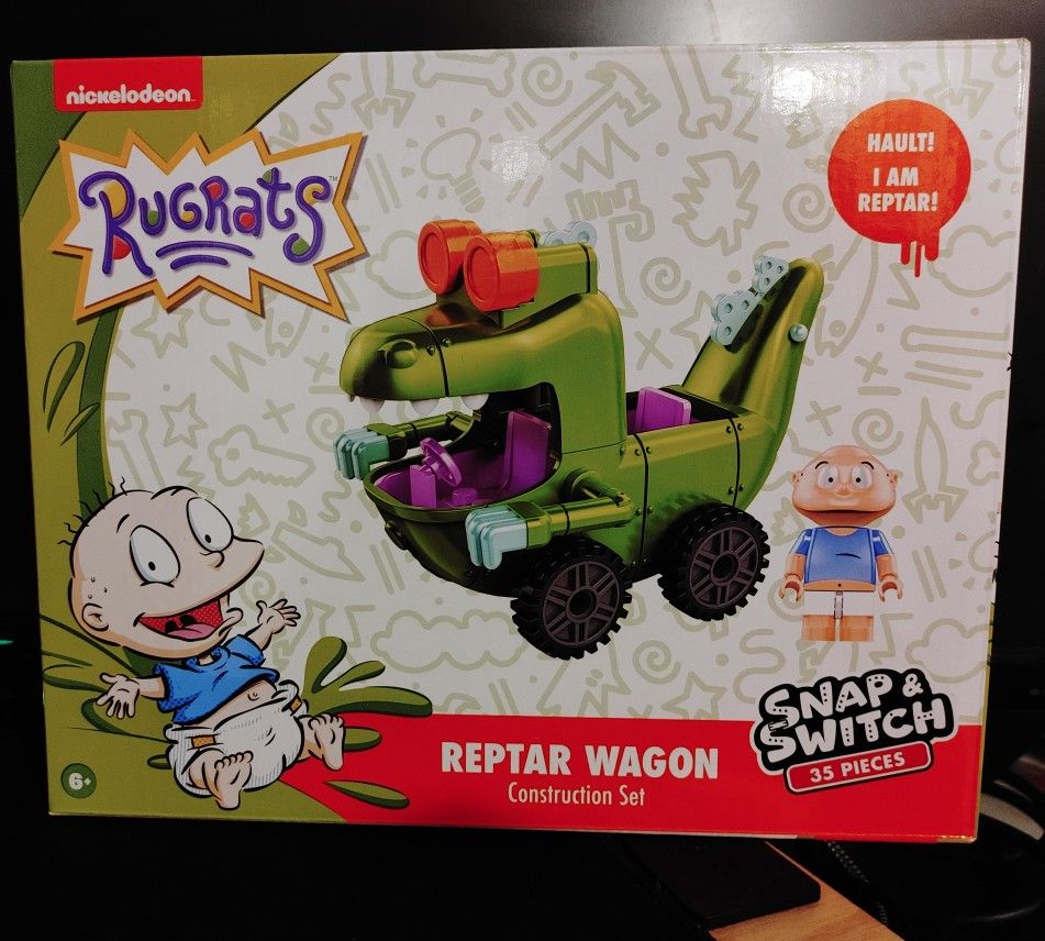 Nickelodeon Rugrats Reptar Wagon Construction Set