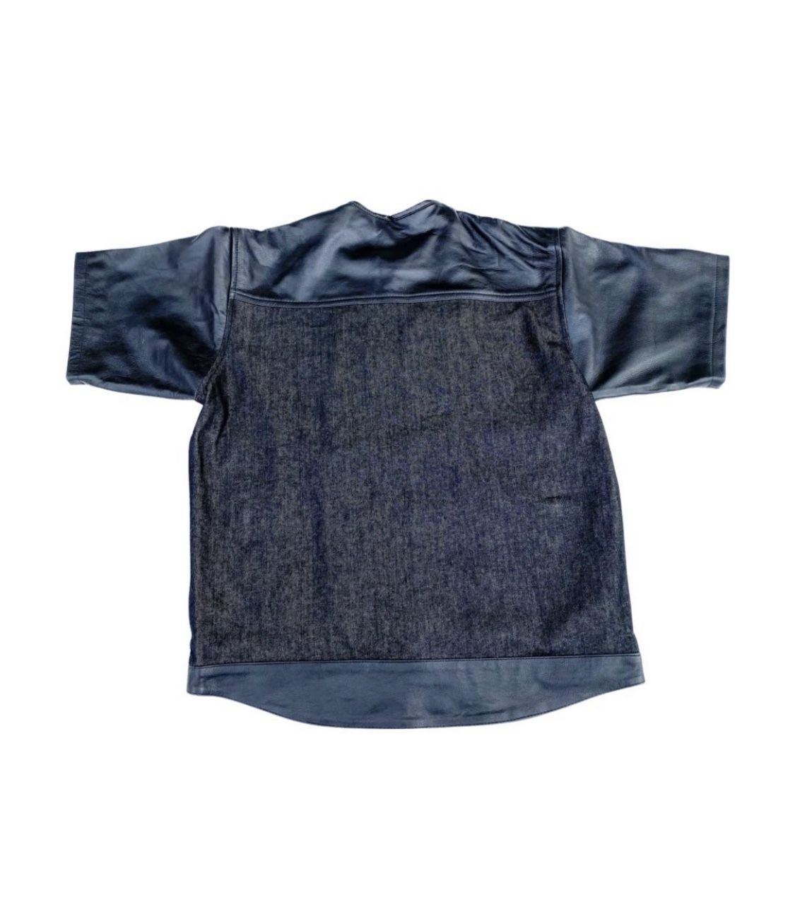 ***$175***Brand New*** Men's Size LARGE Club Style Motorcycle 3/4 Sleeve Leather/Denim(Limited Edition)
