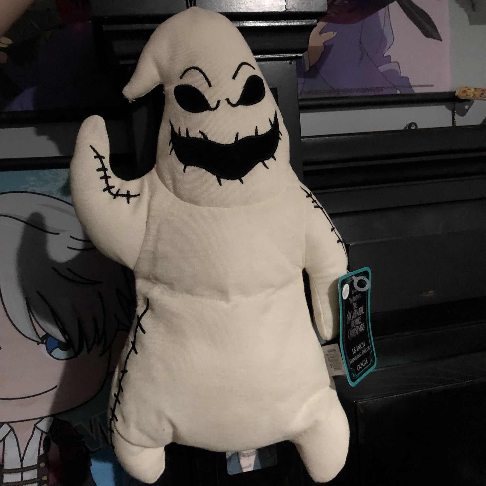 18 inch oogie boogie hanging decor plush, new