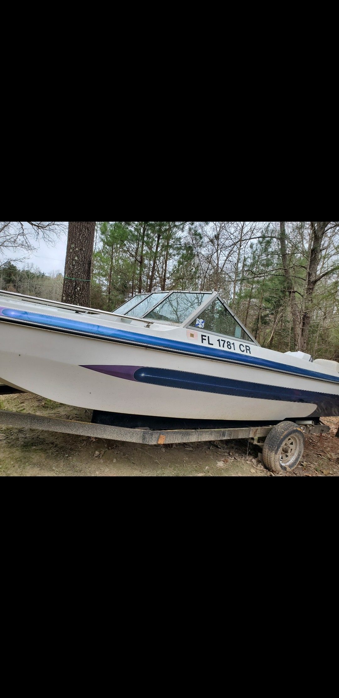 Evinrude motor and boat