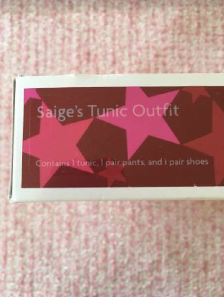 American Girl Doll Saige’s Tunic Outfit - Brand New In Box