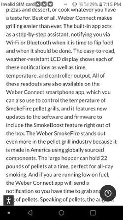 Brand NeW Weber Smoke-Fire Pellet Smoker Grill.. Retail=$1,199 Sale price $688 DELIVERY AVAILABLE New not Used. Never find this on sale like t Thumbnail
