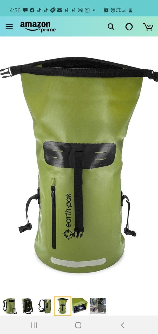 $35 EARTH •PAK WATERPROOF BACKPACK