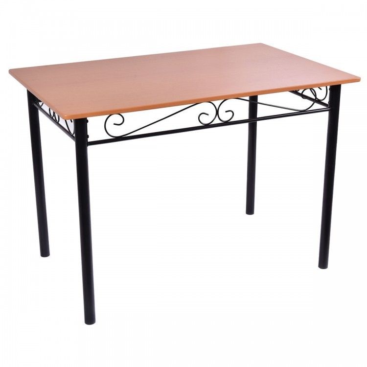 Wooden Table and 4 Cushioned Chairs Set