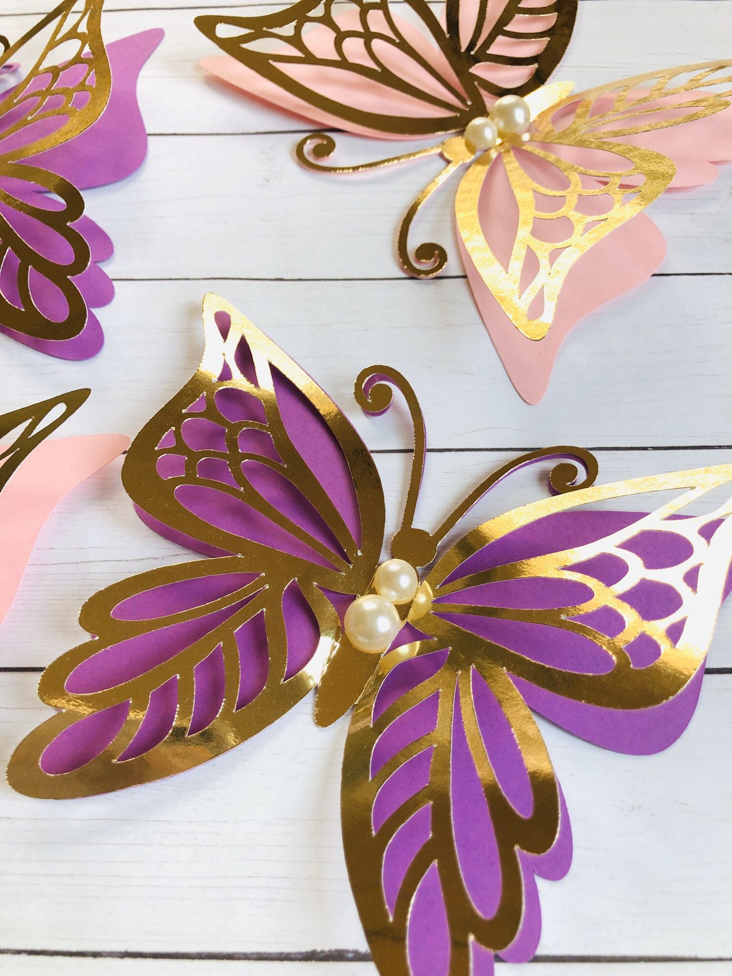 3D paper butterflies. 6pc set