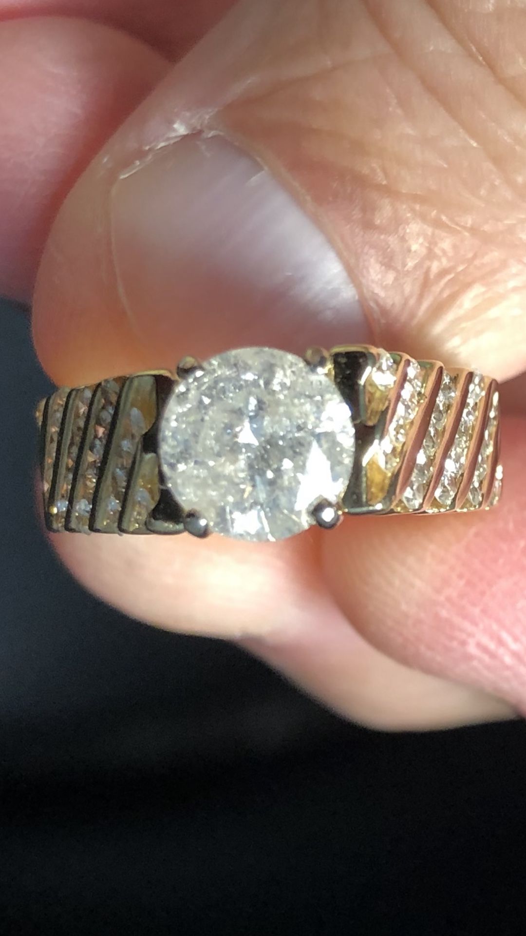 2.61ctw 14kt Diamond Engagement Ring (center 1.51cts )