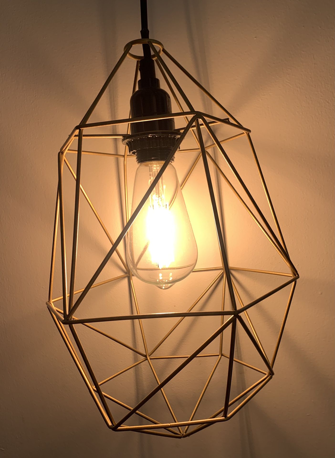 Hanging lamp, modern lamp, retro lamp with bulb