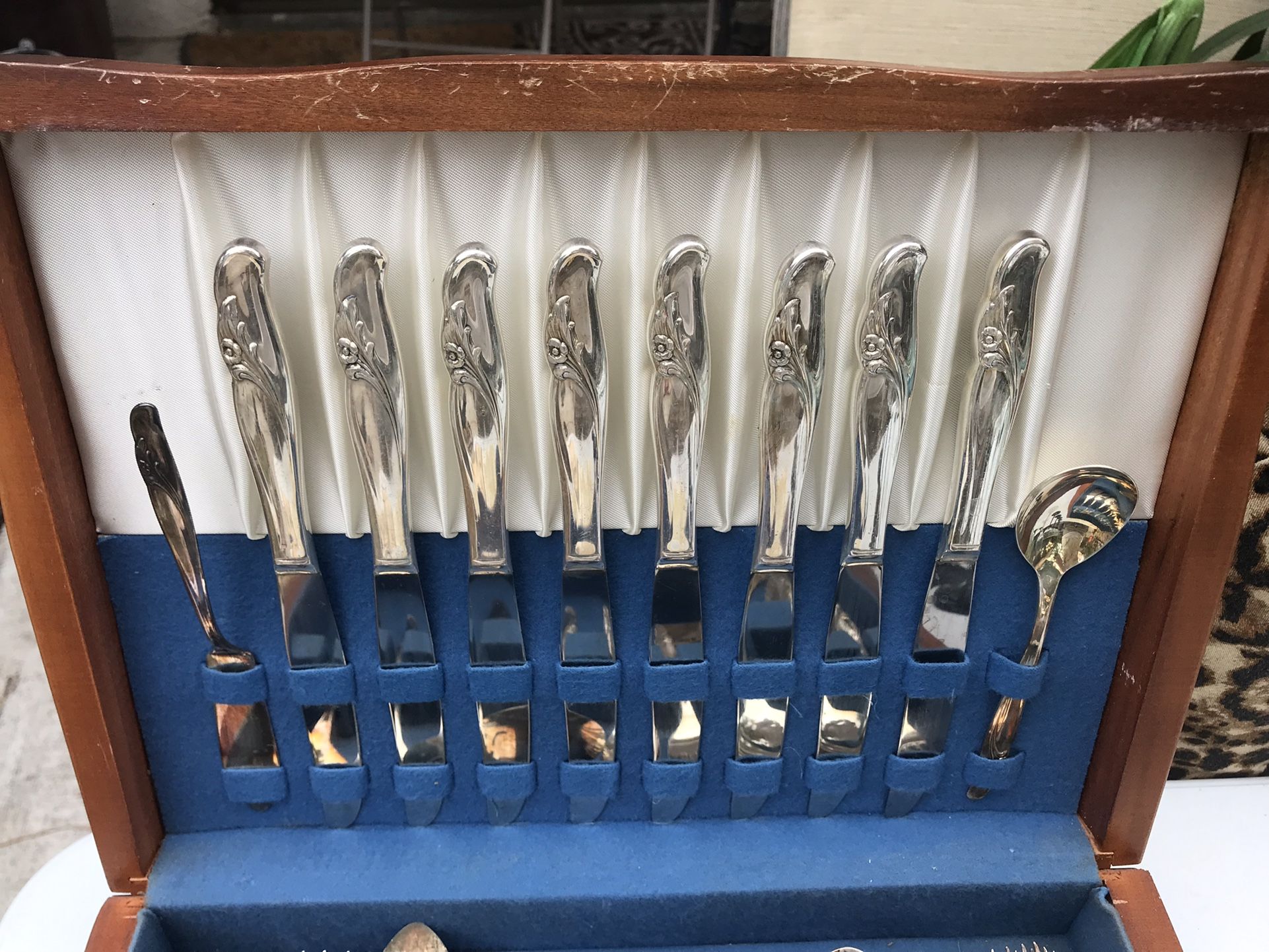 Plated silverware set