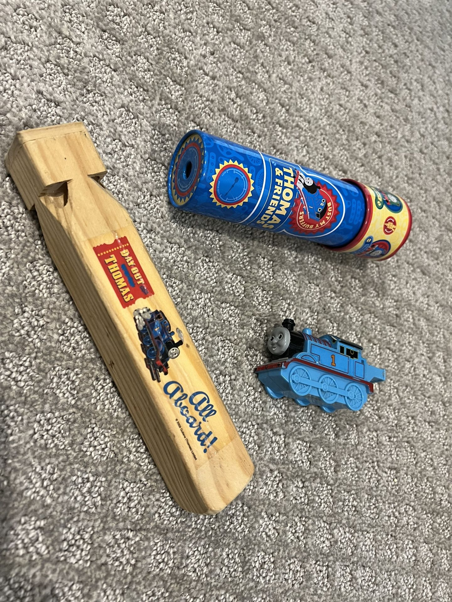 Thomas the tank engine Whistle and kaleidoscope lot of 3