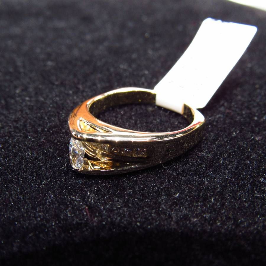 .58ctw Marquise Cut Diamond Engagement Ring 14K Yellow Gold Size 8.5