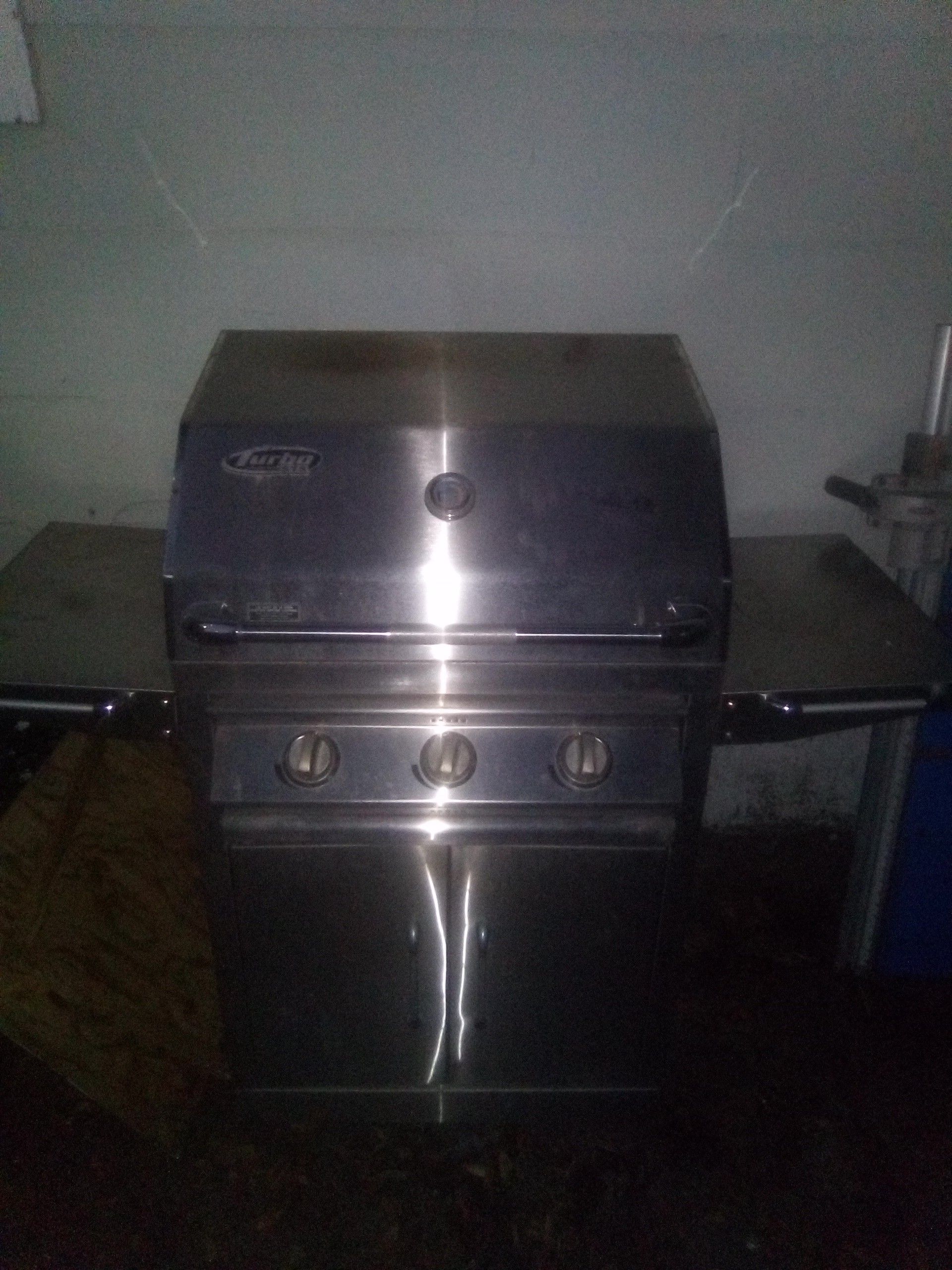 Turbo STS 3 burner solid stainless steel grill, by barbeques galore ...