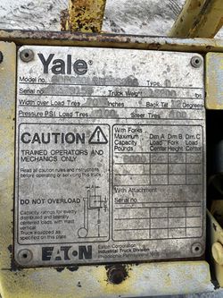 Forklift Yale  Pneumatic  Thumbnail