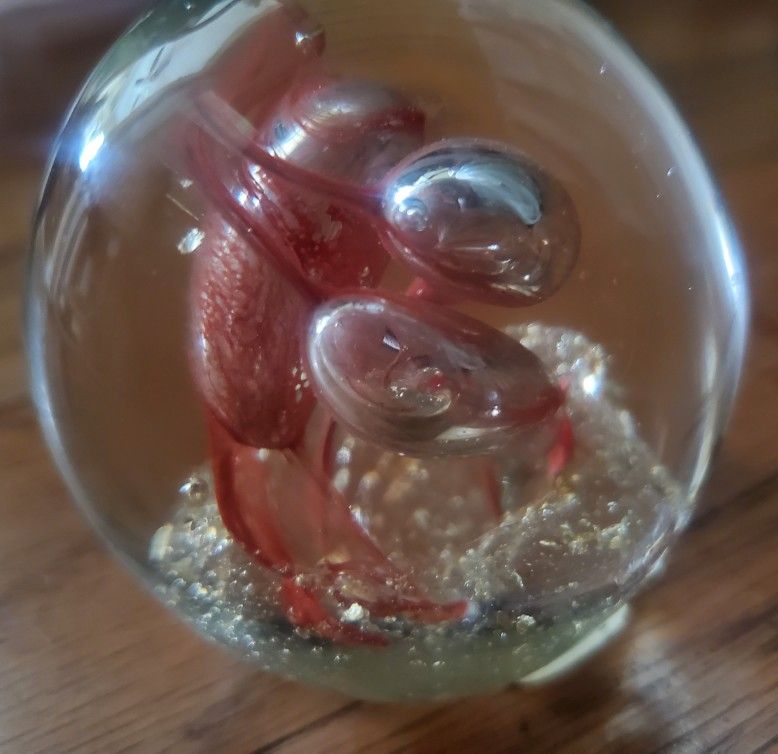 Glass Paperweight, Brand New, Bought In Germany