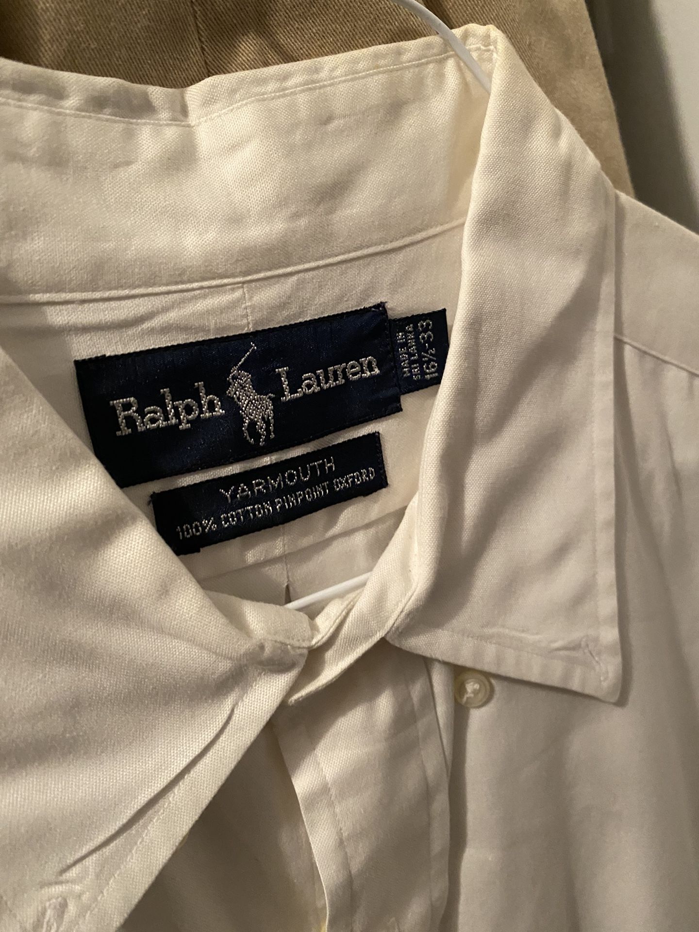 Ralph Lauren Polo Men’s Button Down Long Sleeve Dress Shirts - 5 EA