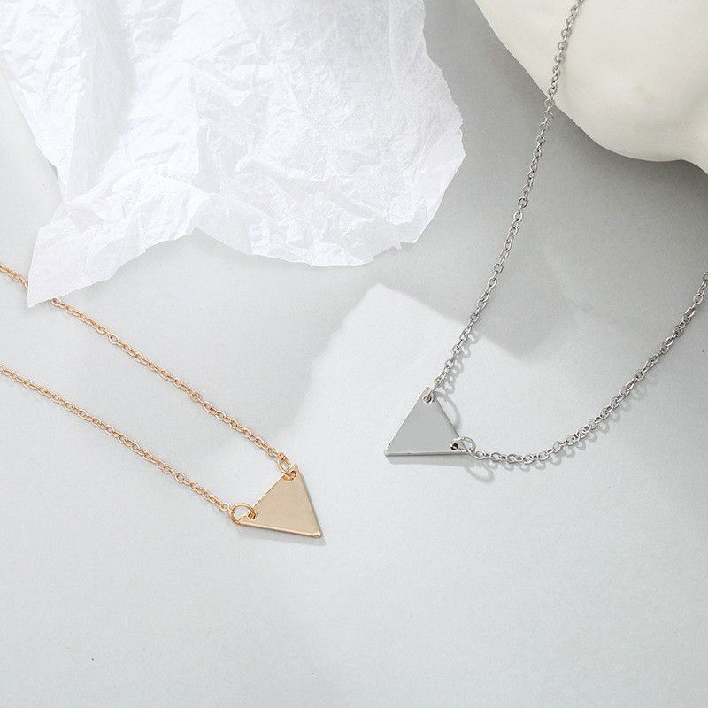 "Simple Metal Triangle Alloy Necklace for Women/girl, 990101A159