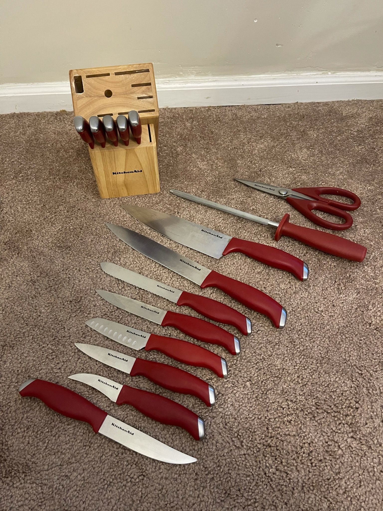 KitchenAid 15 Piece Knife Block Set
