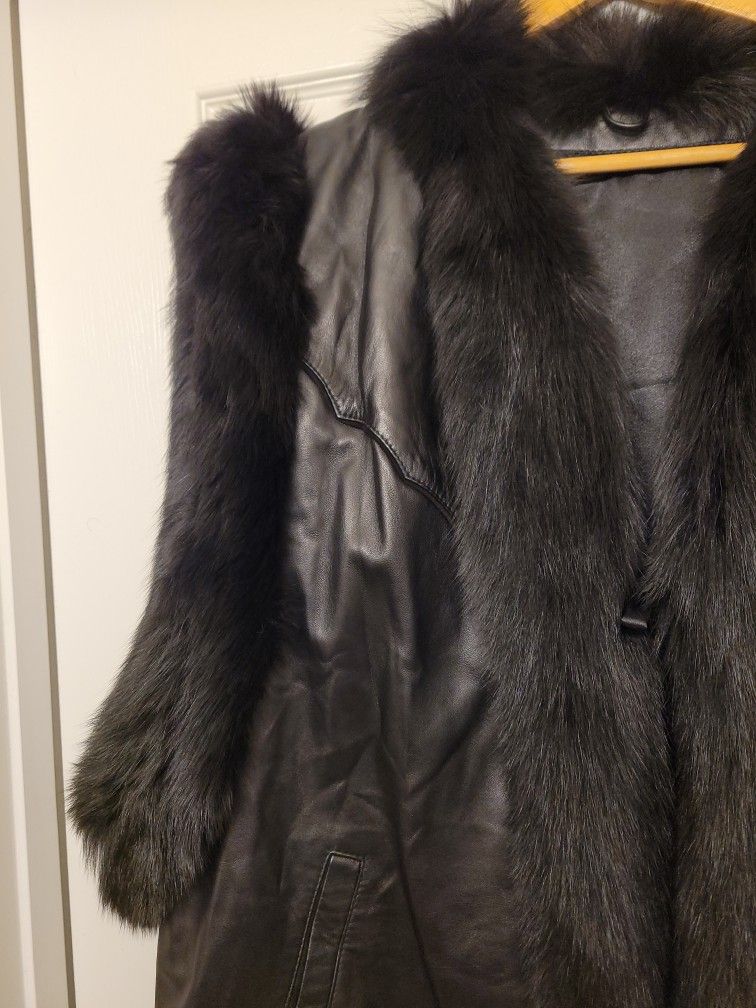 Leather Fur Vest