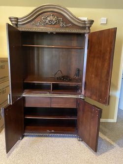 Beautiful and Ornate Armoire/TV Cabinet Thumbnail
