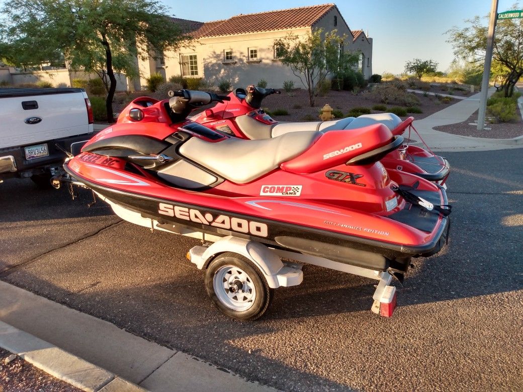 2000 Sea Doo GTX Millennium Edition, 1998 Kawasaki 1100 STX for Sale in