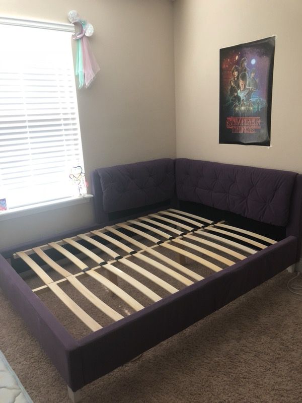 American Signature Purple Jordan Full, Jordan Twin Corner Bedroom