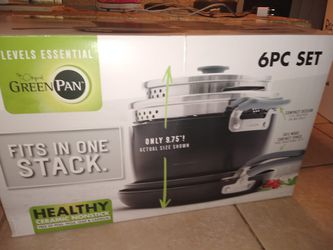 The green pan 6pc stackable set brand new!! Thumbnail