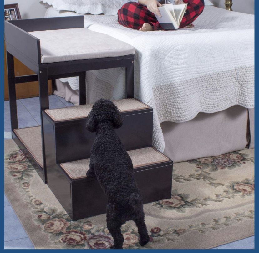 Penn-Plax Buddy Bunk - Multi-Level Bed and Step System for Dogs and Cats - Practical and Accommodating