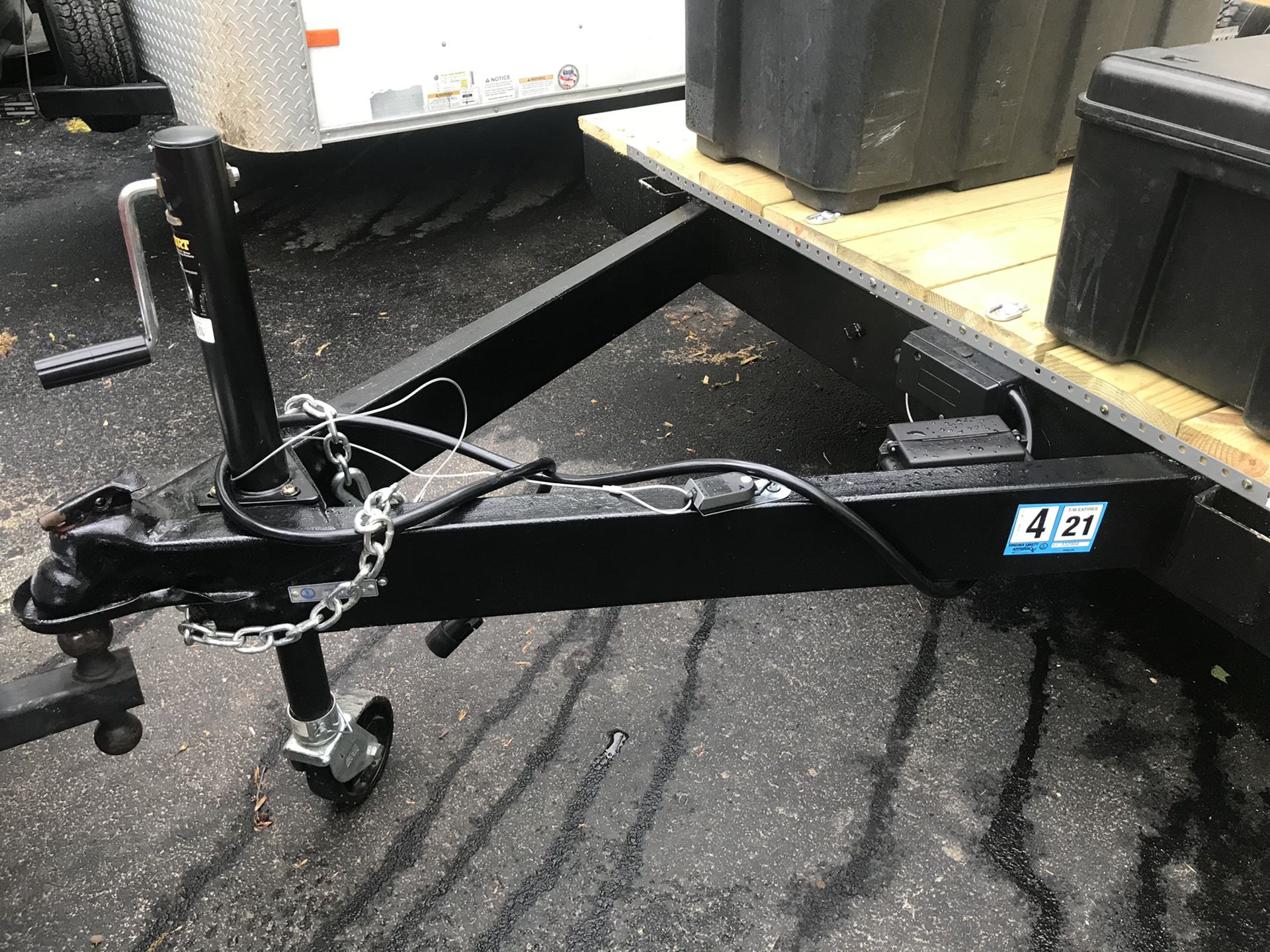 6x12 Flatbed Stake Trailer 3500lbs