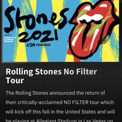  Music Rolling Stones Concert Low Price  !Deal  Vegas Section 310 Row 8 Thumbnail