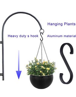 S Hooks, 12 Pack Aluminum S Shaped Hooks for Hanging Pots and Pans Coffee Cups Grill Utensils Clothes Plants Hangers Indoor and Outdoor Decorative Thumbnail