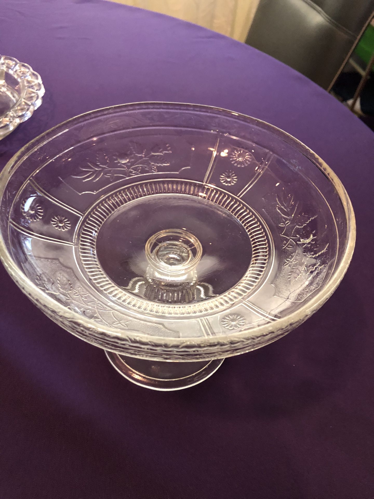 Glass Centerpiece or Candy Dish